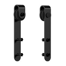 Kit de herrajes para puertas corredizas de granero Skysen, mini herrajes para armarios, mueble de TV (juego de rodillos YKD2)