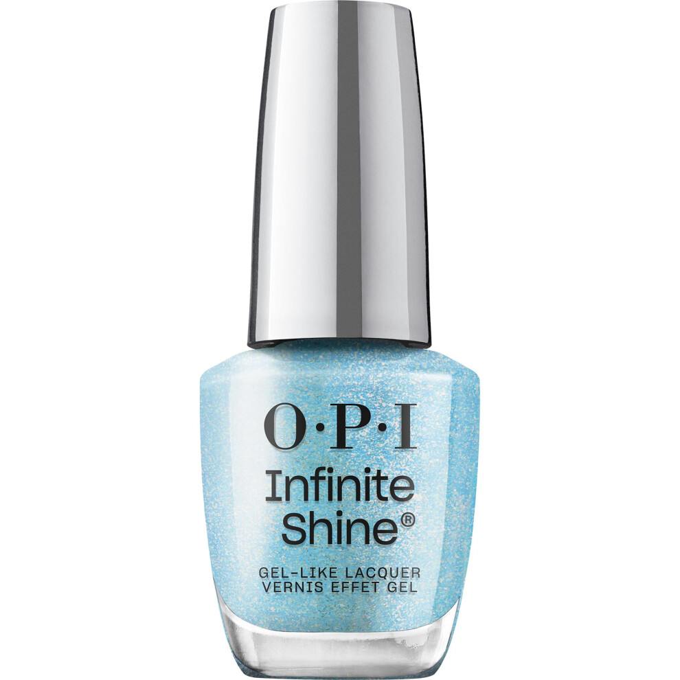 OPI Infinite Shine Living the Fanta-sea | Sheer Pastel Blue Shimmer Long Wear Gel Like Nail Polish | OPI'm Dreaming Collection