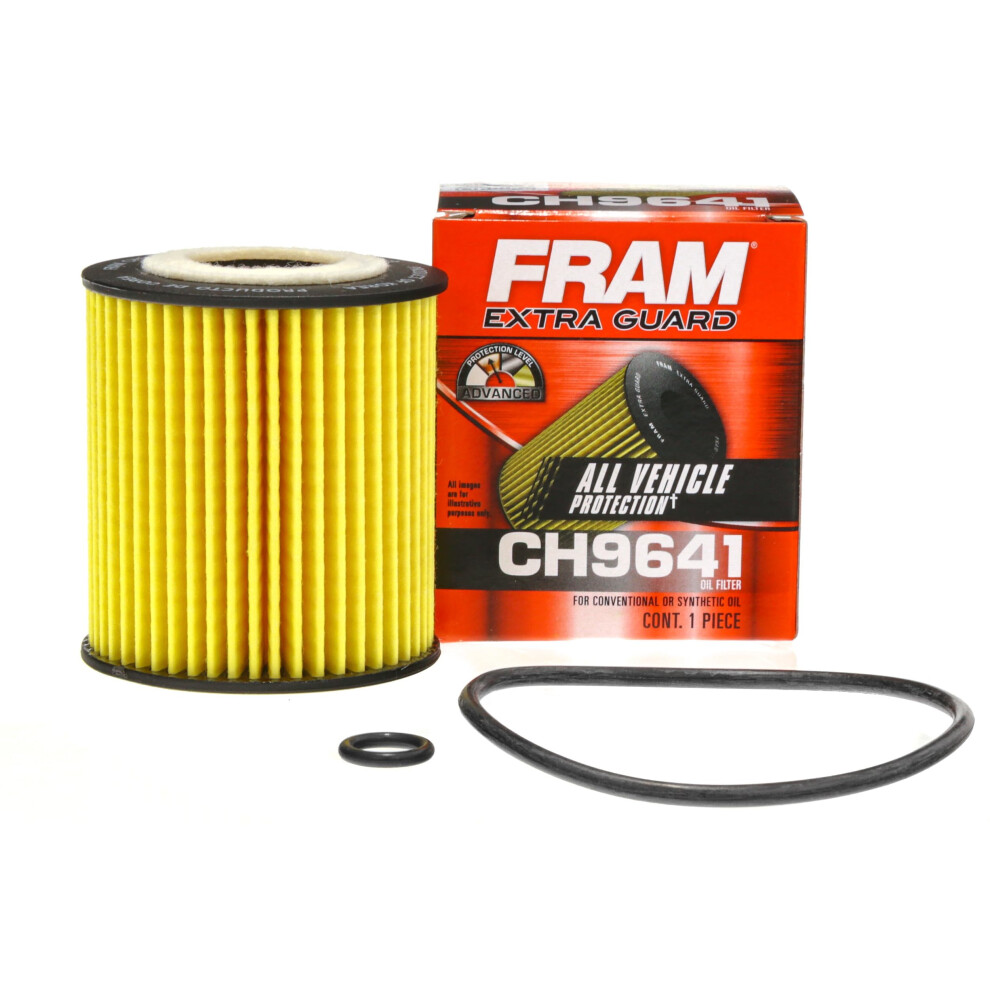 FRAM Extra Guard CH9641 10K Mile Change Automotive Replacement Interval Cartridge Engine Oil Filter for Select Vehicle Models