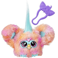 Furby Furblets Ree-Mix Mini Friend 45+ Sounds & Music Speaks Only Furbish Electronic Plush Toys for 6 Year Olds & Up Coral