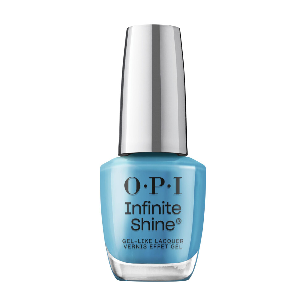 OPI Infinite Shine Never Leavin' Blue | Opaque Dark Blue Crme Long Wear Gel Like Nail Polish | Vegan  Long Lasting  Streak Free