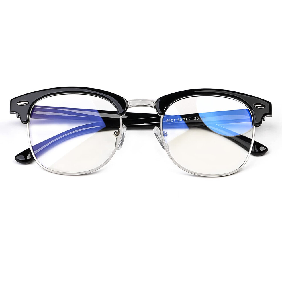 Stamen - Glasses For-Men Women Anti Eye Strain Clearer Lens Better Sleep Computer/Gaming Blocking Glasses Blue/Light 631089848568