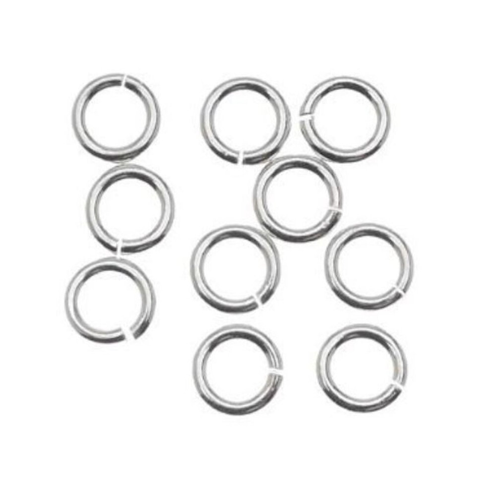 100 Open Jump Ring O-Ringconnector 10 Mm (0,39 Inch) Verzilverd Voor Oorbellen, Armbanden, Kettingen, Sieraden En Handwerk CF126-10-image