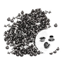 CRAFTMEMORE Ock s ID 1/8 palca, 3 mm otvor, samolepiace ock na kor lkov jadr , oblecenie, ko a, pl tno, 200 ks (gunmetal)