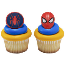 Decopac Marvel's Spider-Man Spider and Mask Pierinki Pajak Cupcake Decoration
