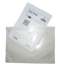 Labelmore 200 datorer 6 """" x 9 """" Clear Plastic Adhesive Packing List Listan Kuvertpaket Frakt Label Ppa Betjnningsdokument