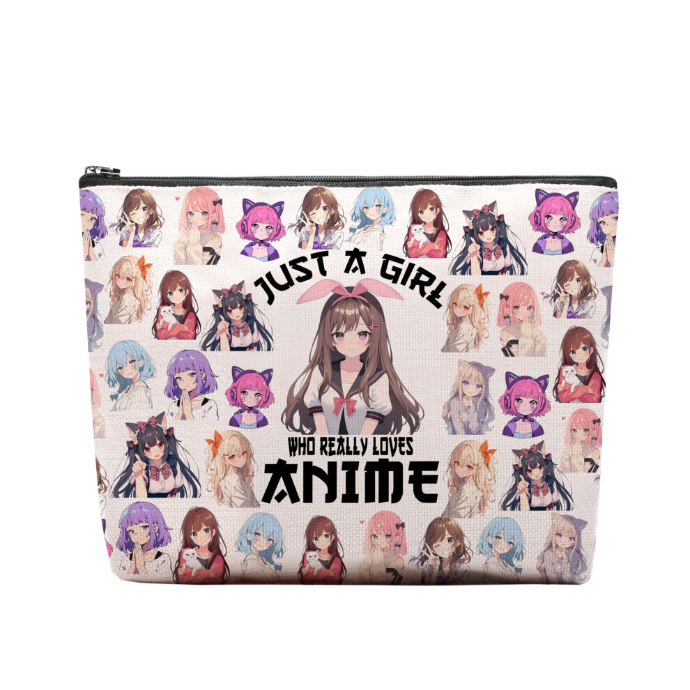 Ceasqvaa Anime Fans Makeup Bag Anime Lover Dift Anime Prezenty Dla Kobiet Anime Towary-image