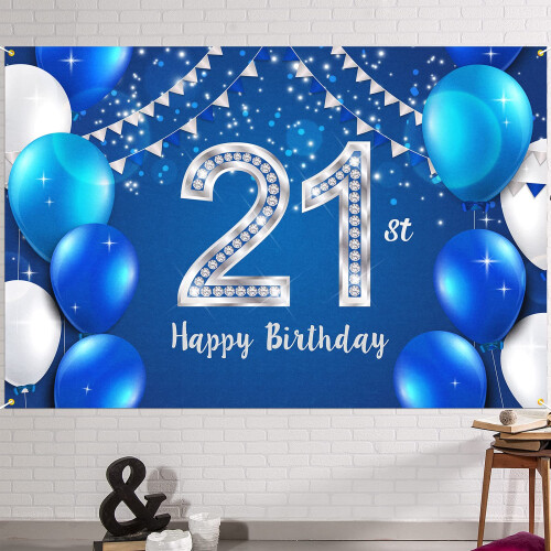 MIRRORANG 1,5x1m Happy Birthday Party Achtergrond Gouden