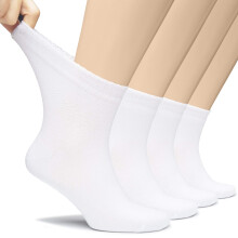 Hugh Ugoli Diabetiker-Socken fr Herren, lose Sckchen, Viskose aus Bambus, extra breite, dnne, nahtlose Zehenpartie und nicht bindendes Oberteil, 4