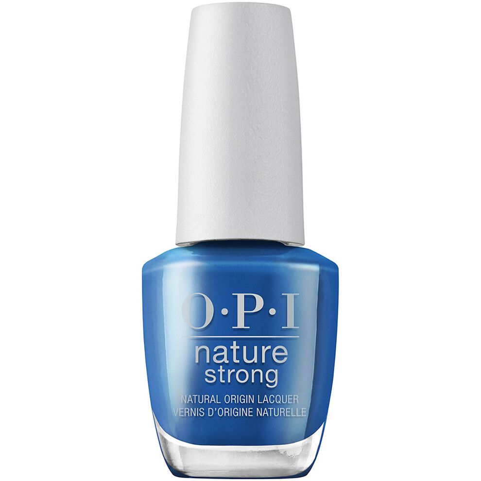 OPI Nature Strong Vegan Nail Polish  Shore is Something!  Blue Nail Polish  Natural Origin  Cruelty-Free Nail Lacquer  0.5 fl oz.