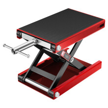 VIVOHOME Motorcycle Lift Scissor Jack Steel Wide Deck Hoist Crank Center Stand 1100 LBS Capacity for Motorcycles ATVs Dirt Bikes