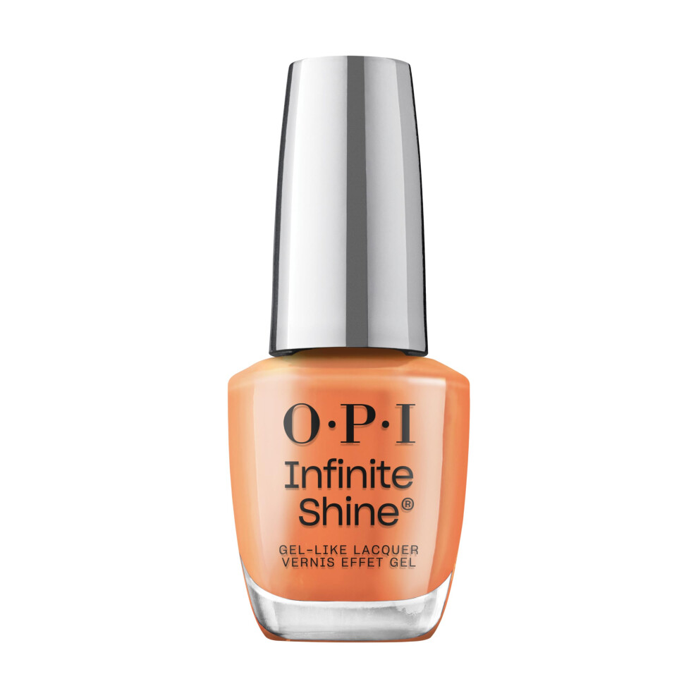 OPI Infinite Shine Bright on Top of It | Opaque Dark Orange Crme Long Wear Gel Like Nail Polish | Vegan  Long Lasting  Streak Free