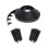 EasyFlex No-Dig Κάγκελο Κήπου με ΔΩΡΕΑΝ Σφήνες, 1.5 in. Ύψος, 100 Πόδια, Μαύρο 1
