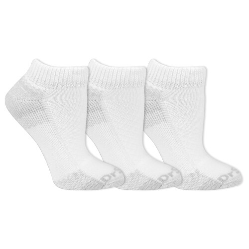 Scholl Dr. Scholl's Γυναίκες Σοσόνια Advanced Relief Blisterguard - 2 & 3 Ζεύγη Μαλακές Λευκές Κάλτσες, 8-12 US