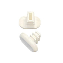 Sling Rail End Caps Furniture Sliders Fits Agio Brand Patio Furniture and Other Outdoor Furniture Brands Oval Pack of 16 White