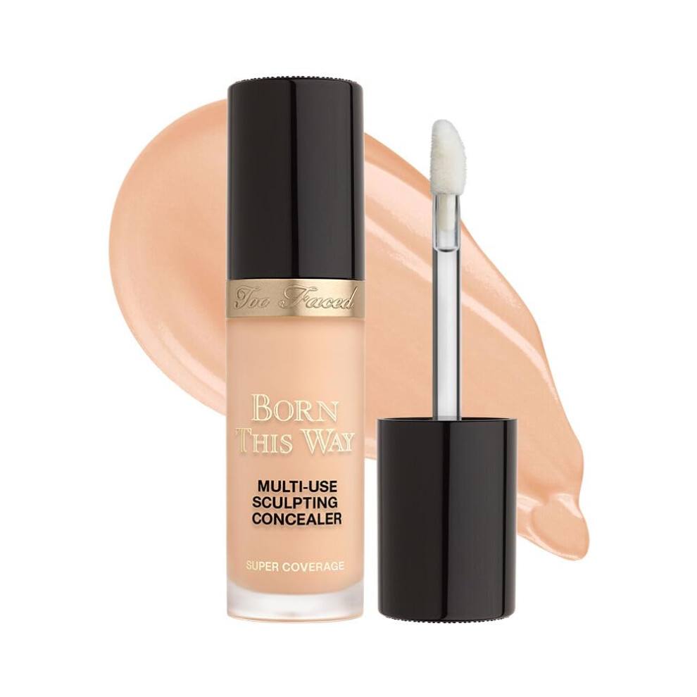 Too Faced Born This Way Super Coverage Multi-Use Concealer Full Size | Oil Free  Long Lasting + Hydrating  0.46 fl. oz.  Cream Puff