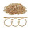 DNHCLL 100PCS 10CM Χρυσές Συνδέσεις Κλειδιών για DIY Έργα 1