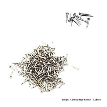 Winzige Holzn  gel f  r Heimwerkerprojekte, Reparatur antiker Schubladen, Miniboxen, dekoratives Zubeh  r [Set mit 200 St  ck] (1   6 mm, Silber)