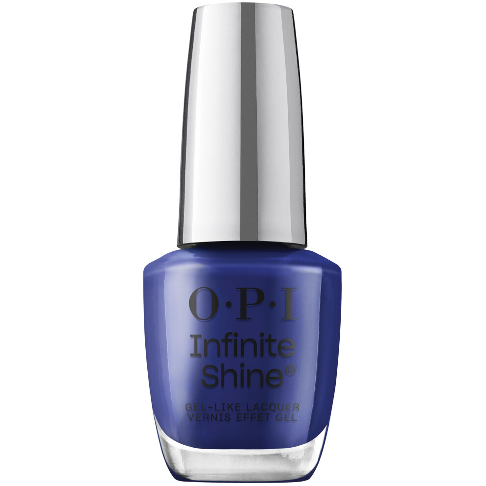 OPI Infinite Shine No Chips on my Shoulder | Opaque Dark Blue Crme Long Wear Gel Like Nail Polish | Vegan  Long Lasting  Streak Free