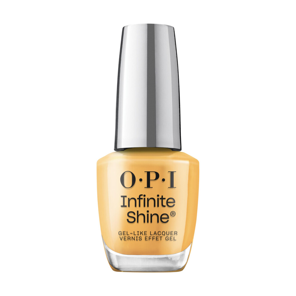 OPI Infinite Shine Ready  Sunset  Glow | Opaque Bright Yellow Crme Long Wear Gel Like Nail Polish | Vegan  Long Lasting  Streak Free