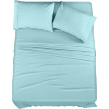 Utopia Bedding Full Bed Sheets Set - 4 Piece Bedding - Brushed Microfiber - Shrinkage and Fade Resistant - Easy Care (Full Spa Blue)