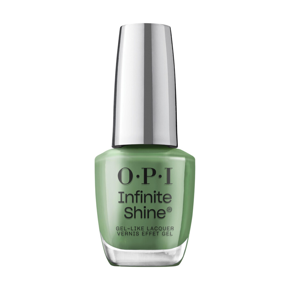 OPI Infinite Shine Happily Evergreen After | Opaque Dark Green Crme Long Wear Gel Like Nail Polish | Vegan  Long Lasting  Streak Free