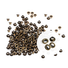 CRAFTMEMORE Ock s ID 1/8 palca, 3 mm otvor, samolepiace ock na kor lkov jadr , oblecenie, ko a, pl tno, 200 ks (antick mosadz)