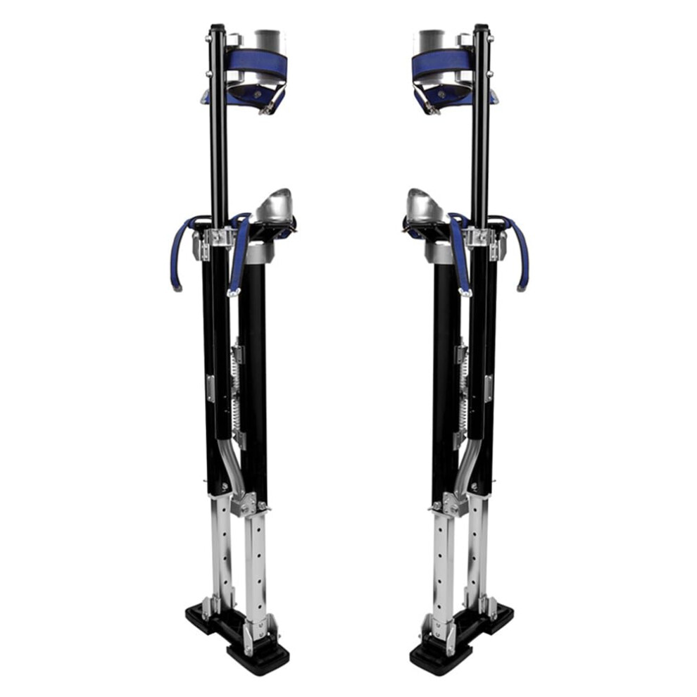 Painting Drywall Stilts Adjustable Aluminum Tool Stilt For Plastering 24"""" - 40"""" Sheetrock Stilts Professional Drywall Stilts Black 768477176016