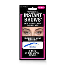 Fran Wilson Instant Brows Makeup Tool: Adhesive stencils til perfekt formede bryn let at bruge ideel til begyndere og fordele - buet