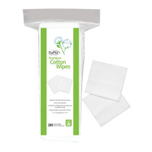 ForPro Professional Collection Premium katoenen doekjes 100% katoen, extra zacht voor cosmetische nagel- en persoonlijke verzorging 4 x 4 200 stuks