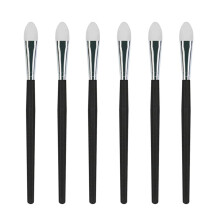 LORMAY 6 Stck Silikon-Make-up-Pinsel fr Lidschatten und Lippenmaske. Professionelle Werkzeuge zum Auftragen von Creme- oder Flssig-Lidschatten und