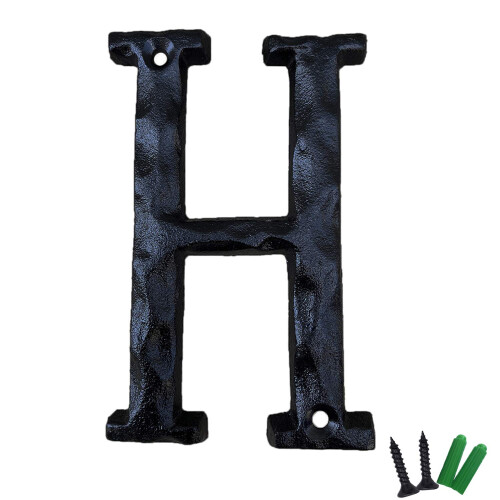 5 Inch High House Letters Solid Cast Iron Home Address Letters Perfect ...
