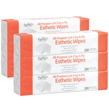 ForPro All-Purpose Pluisvrije 4-laags esthetische doekjes voor salon- en spagebruik Zacht, sterk en duurzaam Latexvrije medische vezels 2