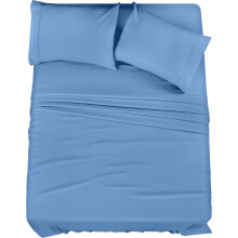 Utopia Bedding Full Bed Sheets Set - 4 Piece Bedding - Brushed Microfiber - Shrinkage and Fade Resistant - Easy Care (Full Dutch Blue)