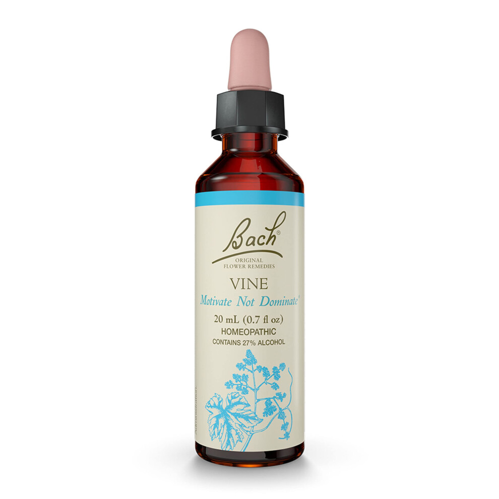 Bach Original Flower Remedies  Vine for Motivation  Natural Homeopathic Flower Essence  Holiday Gift for Him or Her  Vegan  20mL Dropper