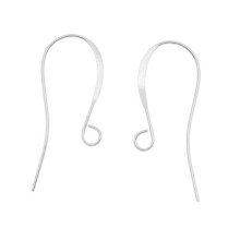 20db Adabele Authentic 925 Sterling Silver 18mm Elegns francia flbeval horgok fl vezetk csatlakoz (Drt 0,6mm/22 Gauge/0,024 inch) SS217-S