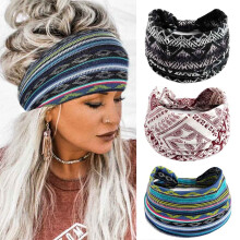 Aceorna Boho-Bandeau-Stirnbnder, breites Knoten-Haarband, Stretch-Turban-Kopfwickel, modischer Haarschmuck fr Frauen und Mdchen, 3 Stck (stilvoll