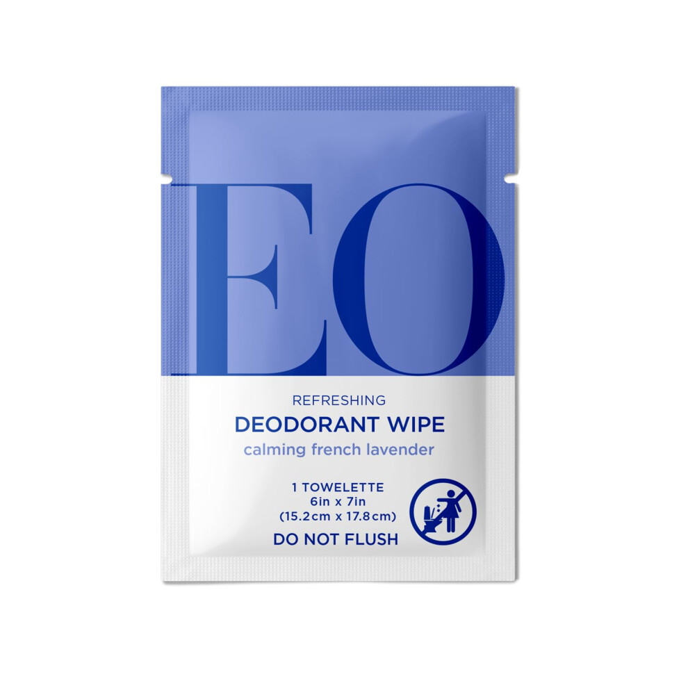 Eo Lavender Deodorant Wipes 6 Count