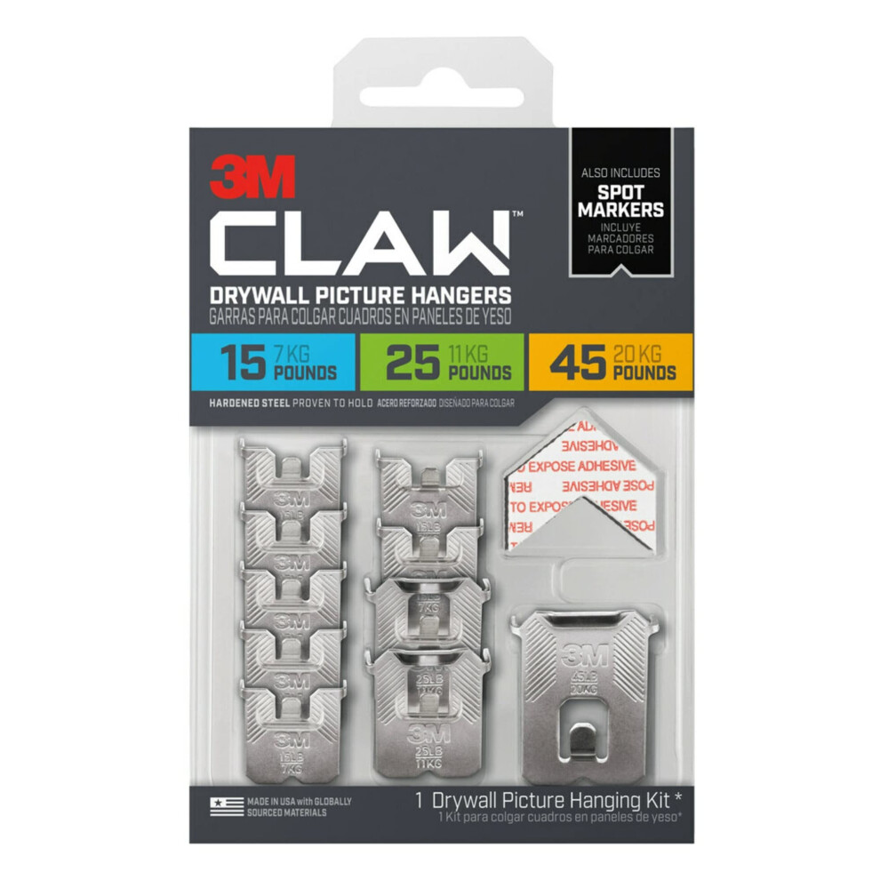 3M Claw Drywall Picture Hanger Silver