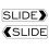 Designer Slide Door Sign - White - Large 1