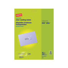 Etiquetas de direcci?n Staples para l?ser/inyecci?n de tinta, 1 x 2