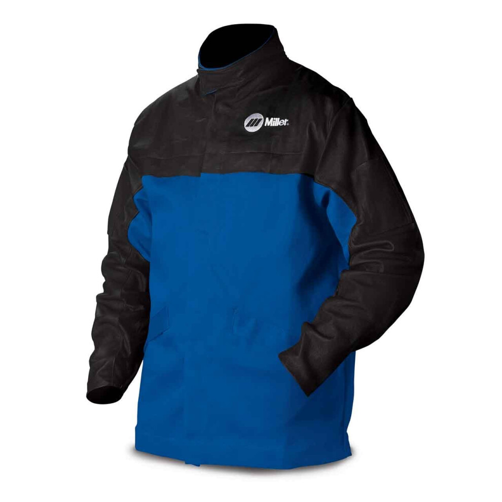 Veste Combo Weld Royal/Noir/Cuir XL