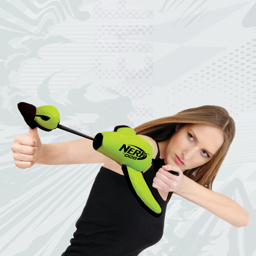 Nerf Nerf Dog Large Nylon Launching Duck  Green 2