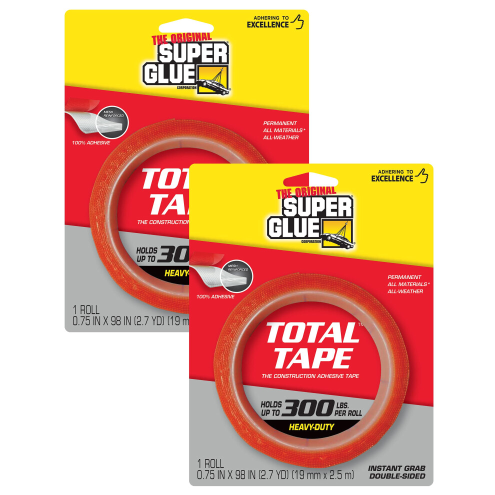 Super Glue - Total Tape Rolls - (Pack of 2)