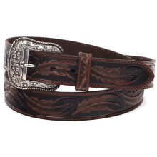 Ariat herenriem met veerreli? bruin 38