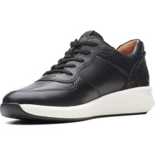 Clarks Un Rio Sprint Leather Shoe 9 Black
