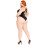Naadloze geraspte racerback string bodysuit. 2