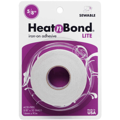 Adesivo de Lite Heatnbond 5/8 polegadas x 10 jardas