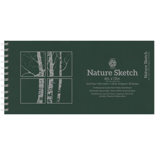 Bloc-notes Pentalic Nature 12 pouces sur 6 pouces
