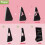 Lineco Blk Self-Stick Easel tilbage 7 tommer PKG/25 4